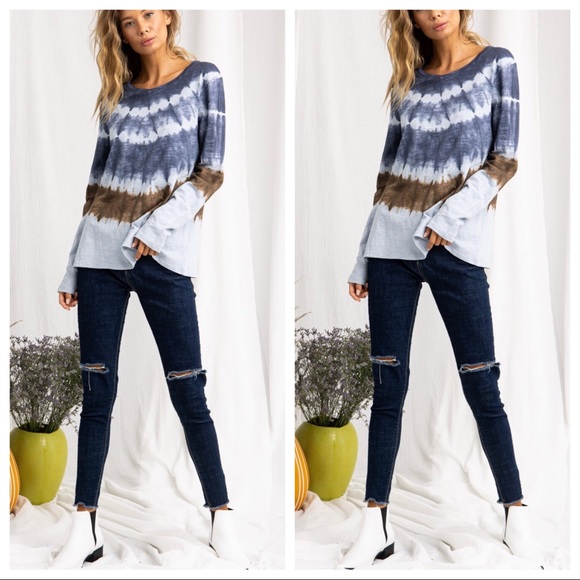 ✨LAST ONE✨Boho chic Hand Tie Dye Top - Picture 2 of 6